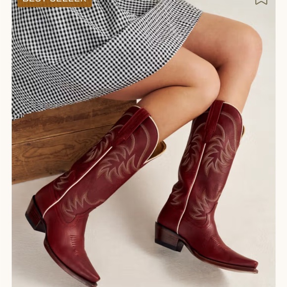Tecovas Annie Scarlet Western Boots - Picture 9 of 11